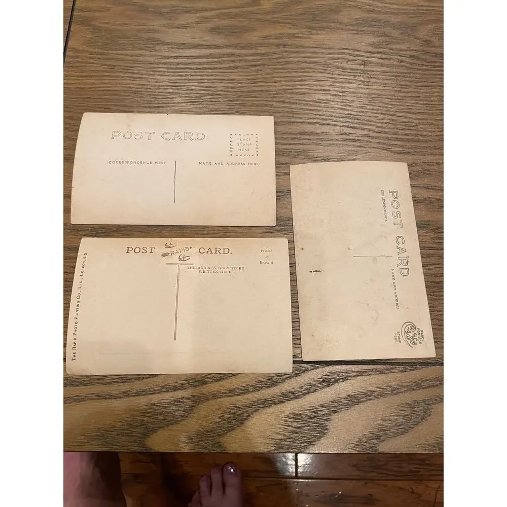 Antique RPPC Postcard Lot Real Photo House Children Harrogate Portrait c1905-20